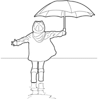 Person Holding Umbrella