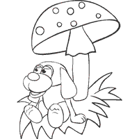 Resting Under Toadstool