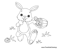 Bunny with Easter Basket