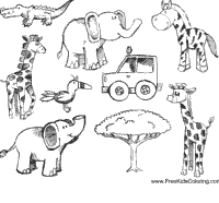 Safari Doodles » Coloring Pages » Surfnetkids