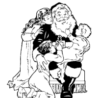 Santa and Kids