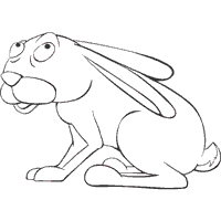 Scared Rabbit » Coloring Pages » Surfnetkids