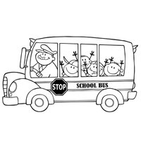 School Bus with Kids