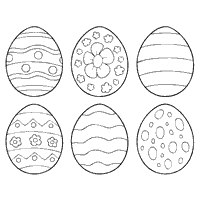 Six Easter Eggs
