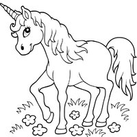 unicorn » coloring pages » surfnetkids