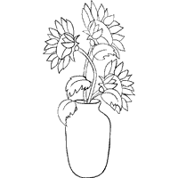 Sun Flower Vase
