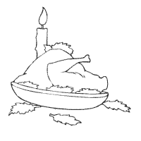 Thanksgiving, Roast Turkey, Candle