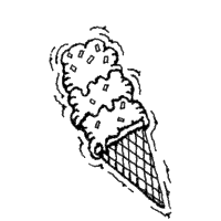 3 Scoop Ice Cream Cone