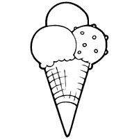 Download Ice Cream Scoop Coloring Page - Food Ideas