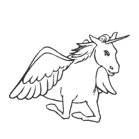 Unicorn Flying