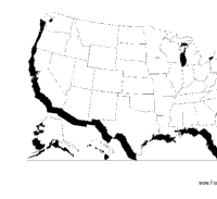 USA Blank Outline Map
