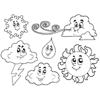 Weather Icons » Coloring Pages » Surfnetkids
