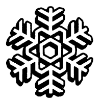 Winter, Snowflake, 6 Points