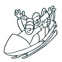 Winter Olympics, Two Man Bobsled