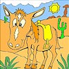 Horse in the Desert Coloring