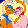 Feline Romance Coloring