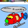 Cute Helicopter Coloring Game