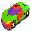 Post Modern Sports Car Coloring