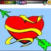 Arrow Through a Heart Coloring