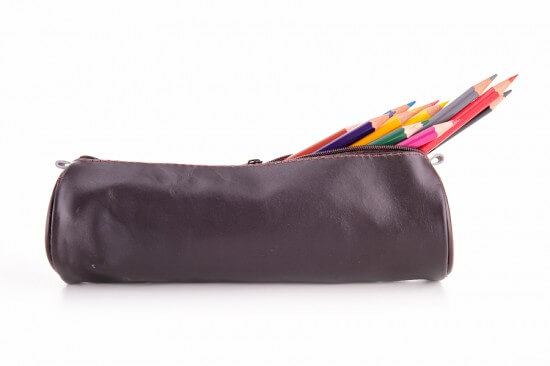 pencil case isolated
