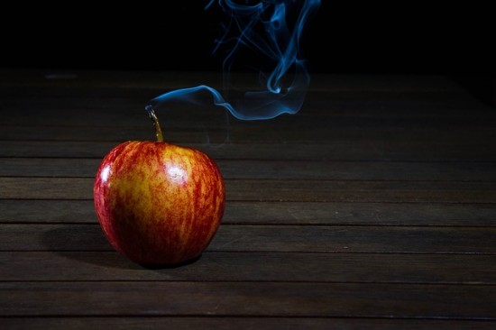 Apple with Wick