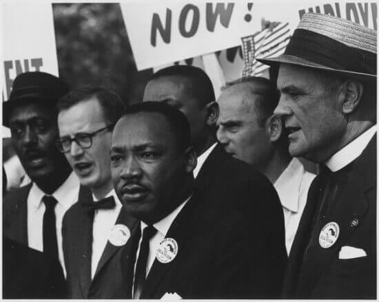 King at a Civil Rights March in Washington, D.C.