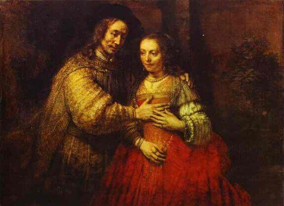 Isaac and Rebecca. (The Jewish Bride). 1666. Rijksmuseum, Amsterdam, the Netherlands