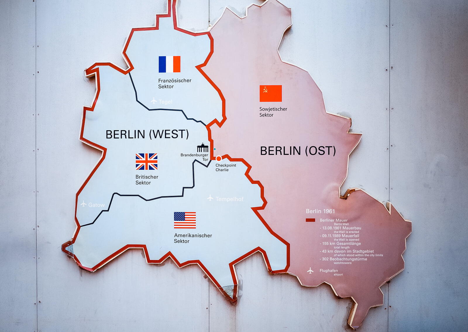 Map of Divided Berlin