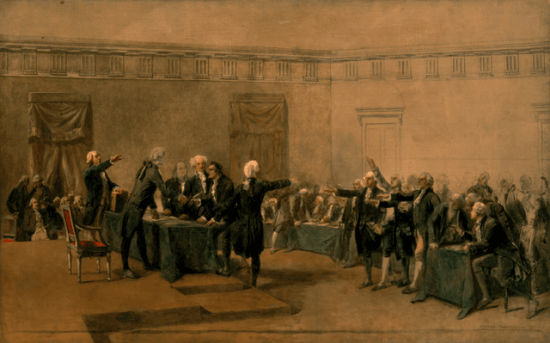 Signing Of Declaration Of Independence By Armand Dumaresq C E