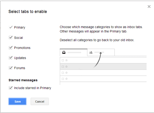 How to customize your Gmail tabs.