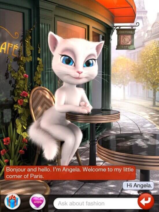 Despite recent chain letters to the contrary, the iOS Talking Angela app is innocuous.