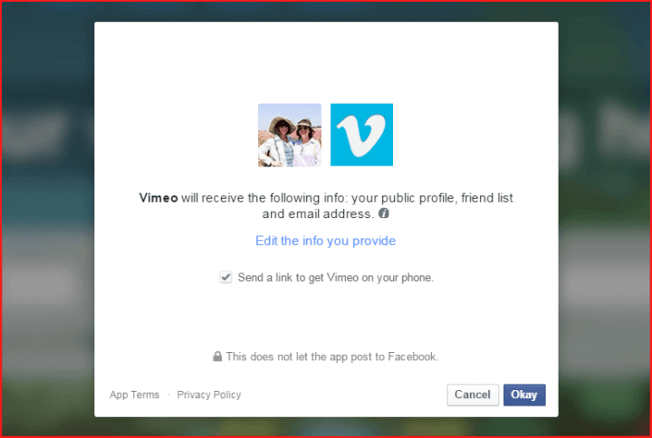 Oauth Facebook Dialog