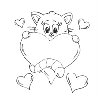 Valentine Kitty Cat