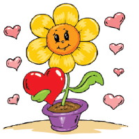 Heart with Flower Valentine