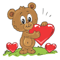 Valentine's Day Teddy Bear Card