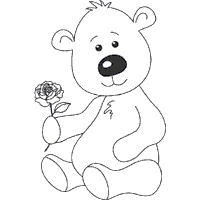 Valentine's Bear Flower